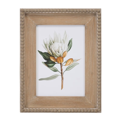 Protea Print Wood Frame