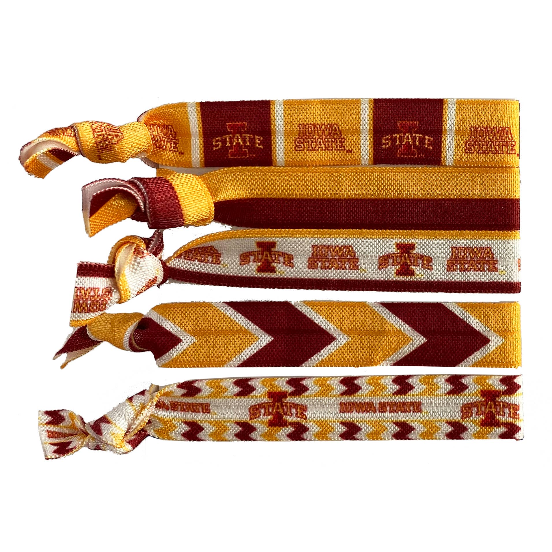NCAA Iowa State Cyclones Knotted Hair Tie Bracelets