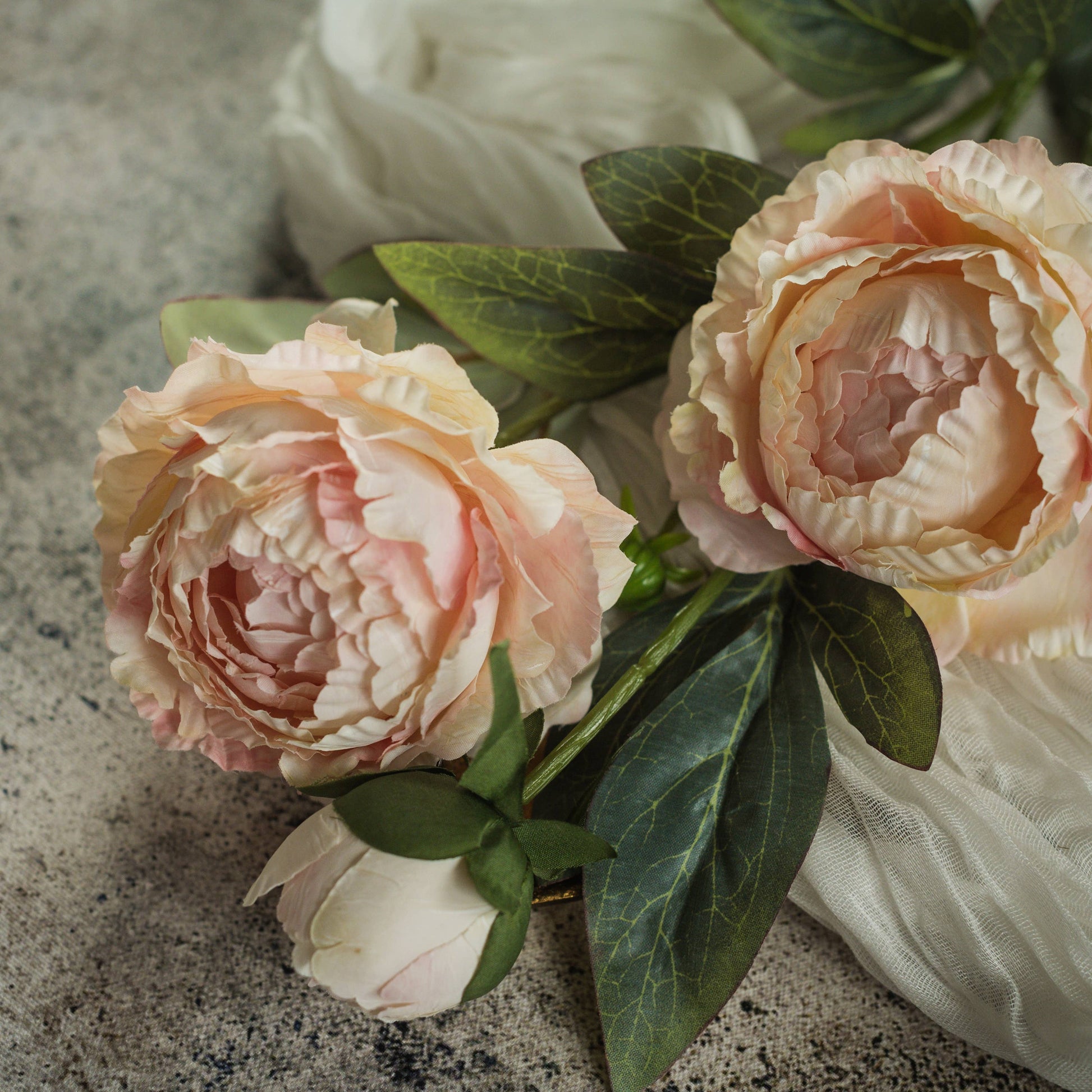 27.5" Pink Peony Spray