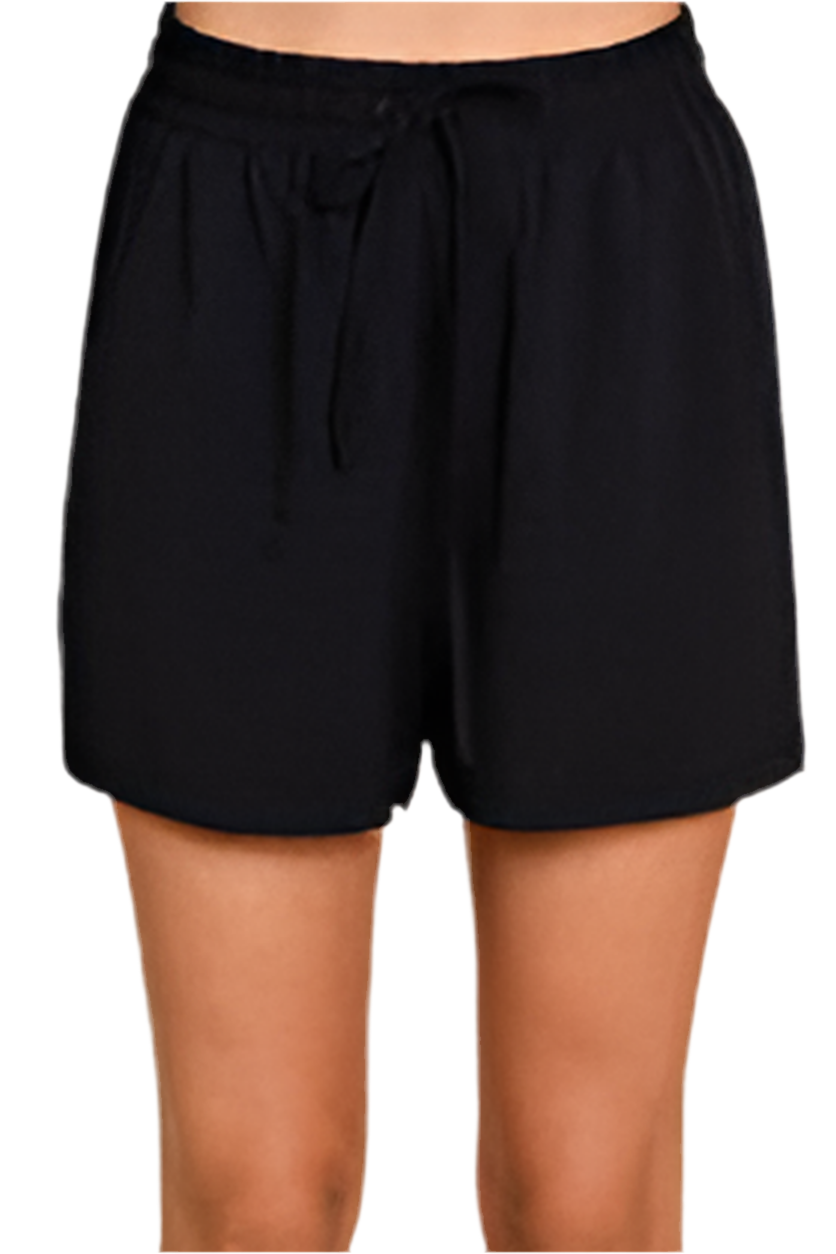 Curvy Black lounge short