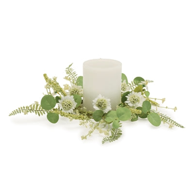 12.5" Mixed floral candle ring