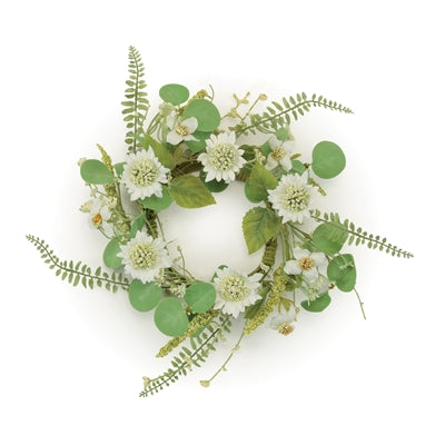 12.5" Mixed floral candle ring