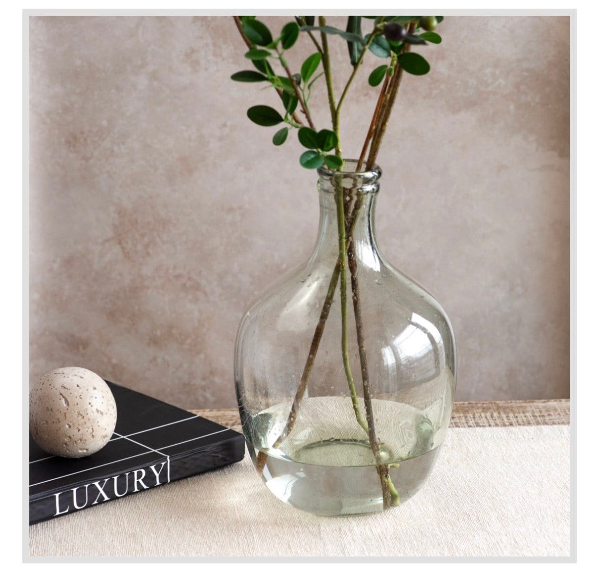 11.25" Fat Glass Jar