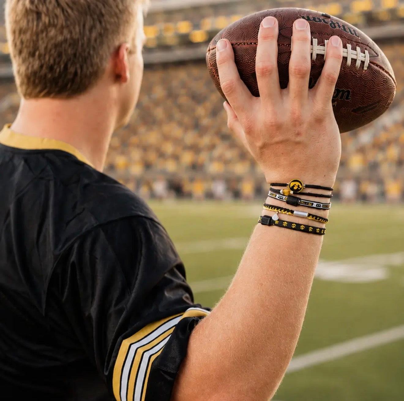 University of Iowa "Game Day" Hair Tie Bracelets