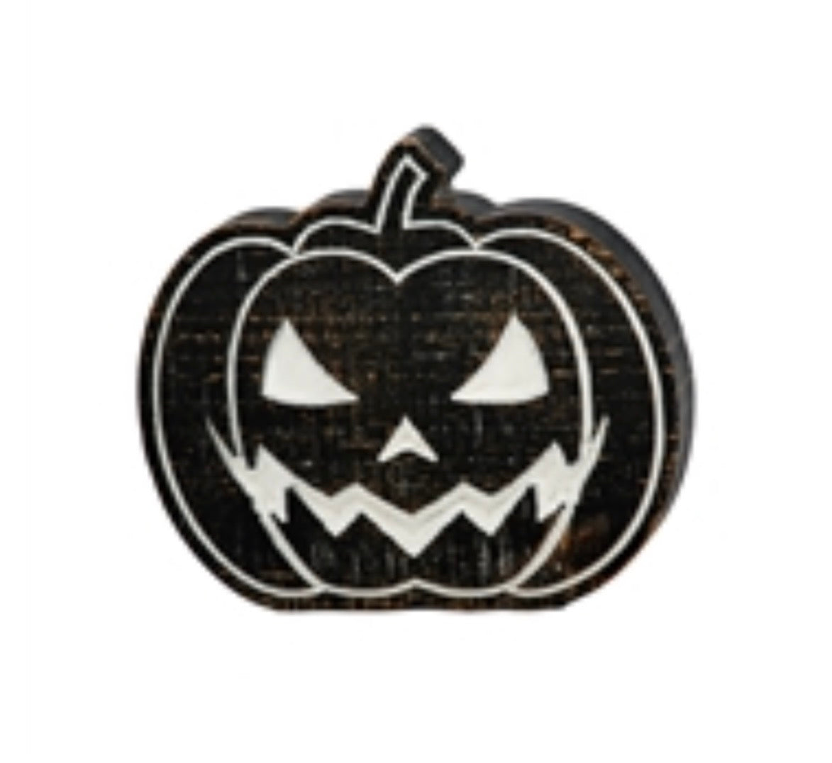Scary Wooden Jack-o-lantern