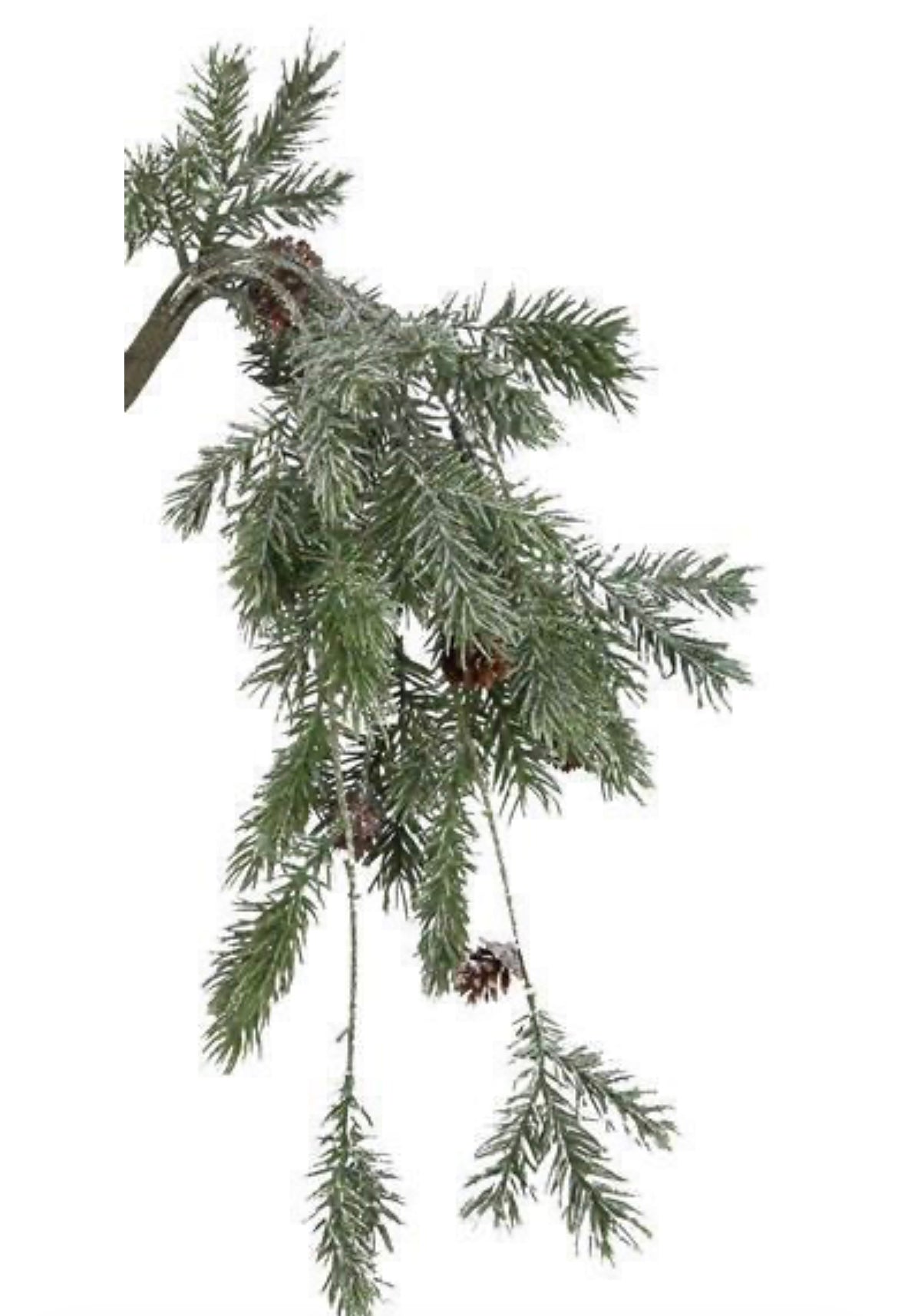 22" Balsam Hanging Spray with Snow