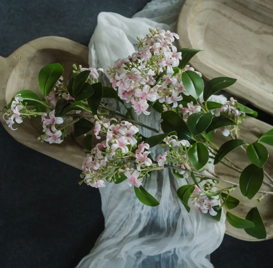 32" Pink Wild Blossom Spray