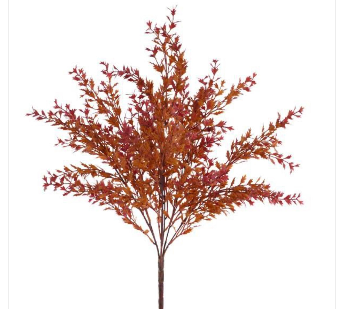 20" Fall Mini Leaf Bush