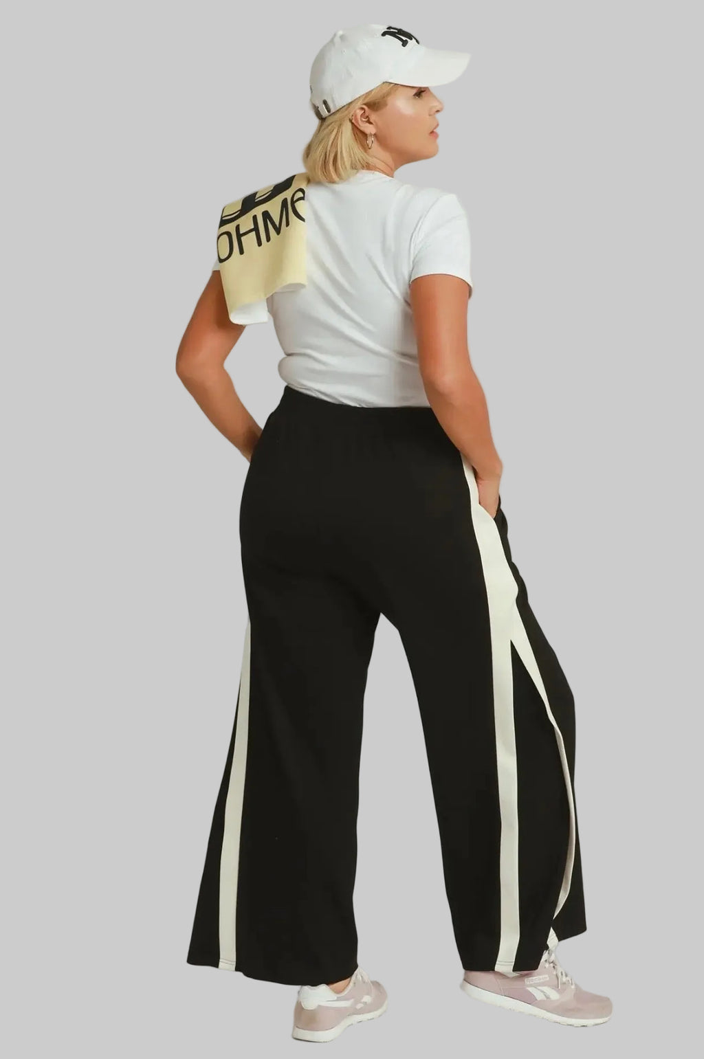 Curvy Luxe Knit Butter Soft Color Block Pant
