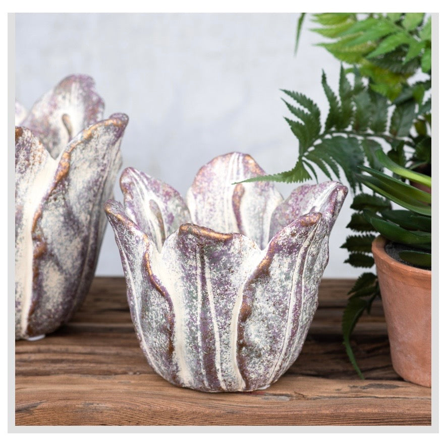 4.75" Copper Flower Planter