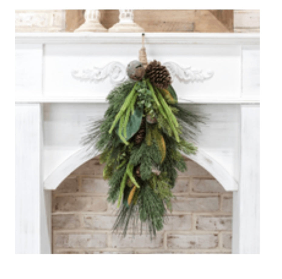 27" MIXED GREEN HANGER