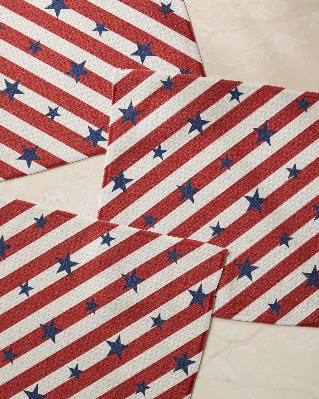 Patriotic Stripe Dishcloth Set