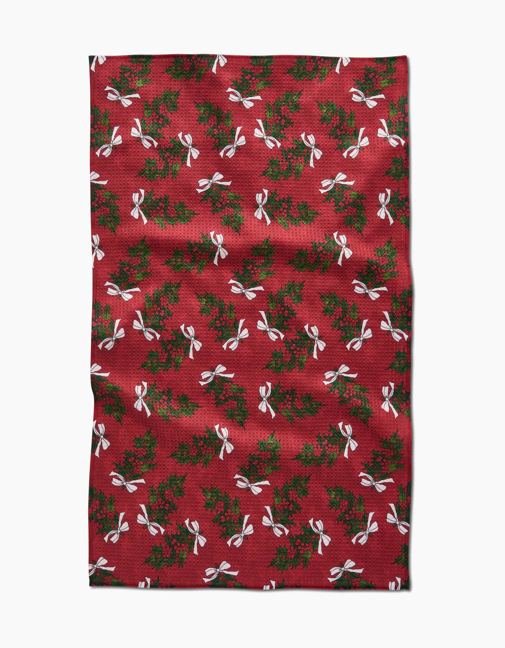 Christmas Berry Bow Tea Towel