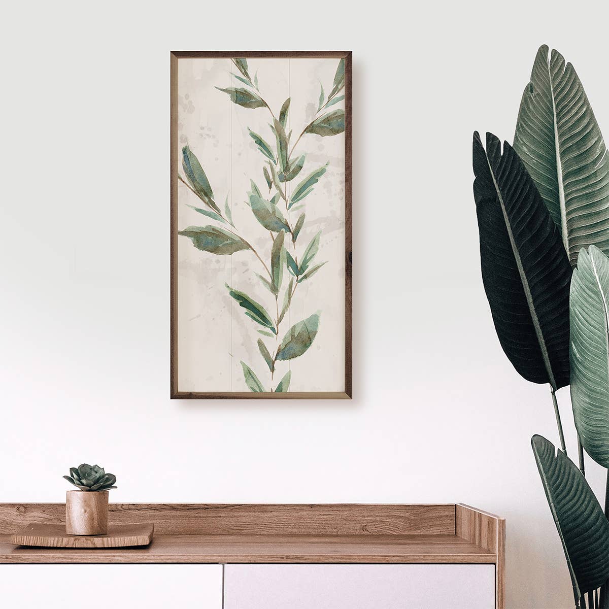 Botanical Panel 2 One Vine Wooden Sign 8x16