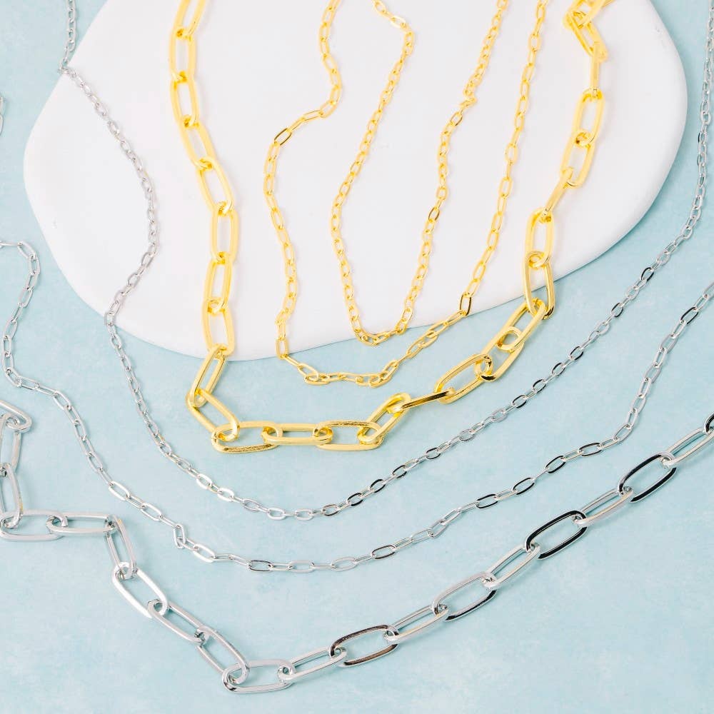 Triple Oval Chain Link Necklace