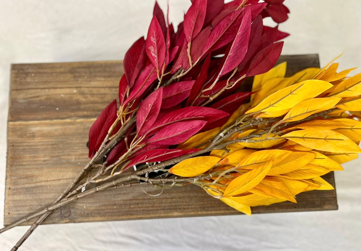 27" AUTUMN LEAF STEM