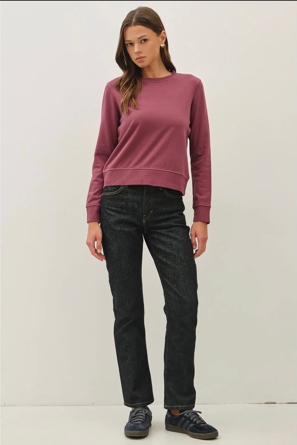 Lightweight Essential Crewneck Sweatshirt