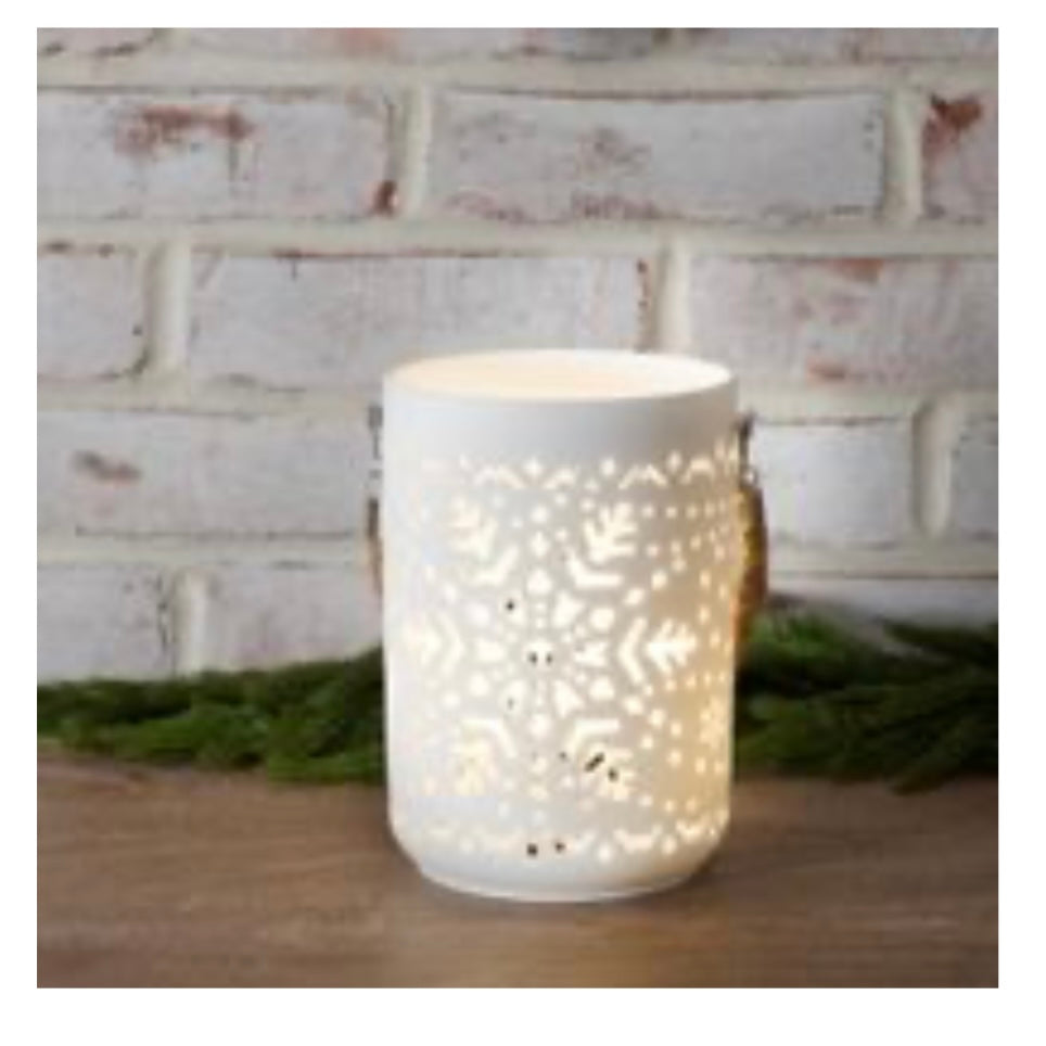 CERAMIC HOLIDAY LED LANTERN