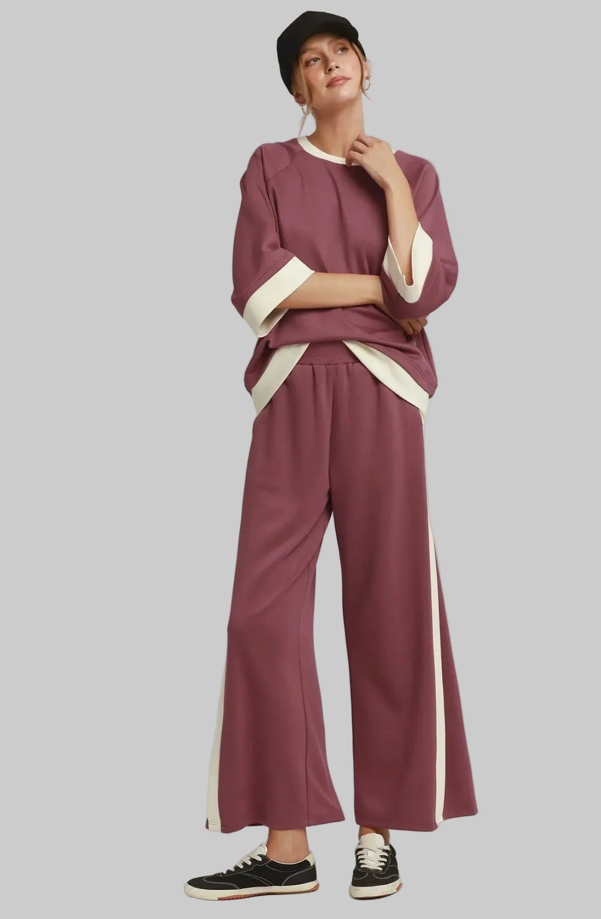 Luxe Knit Butter Soft Color Block Pant
