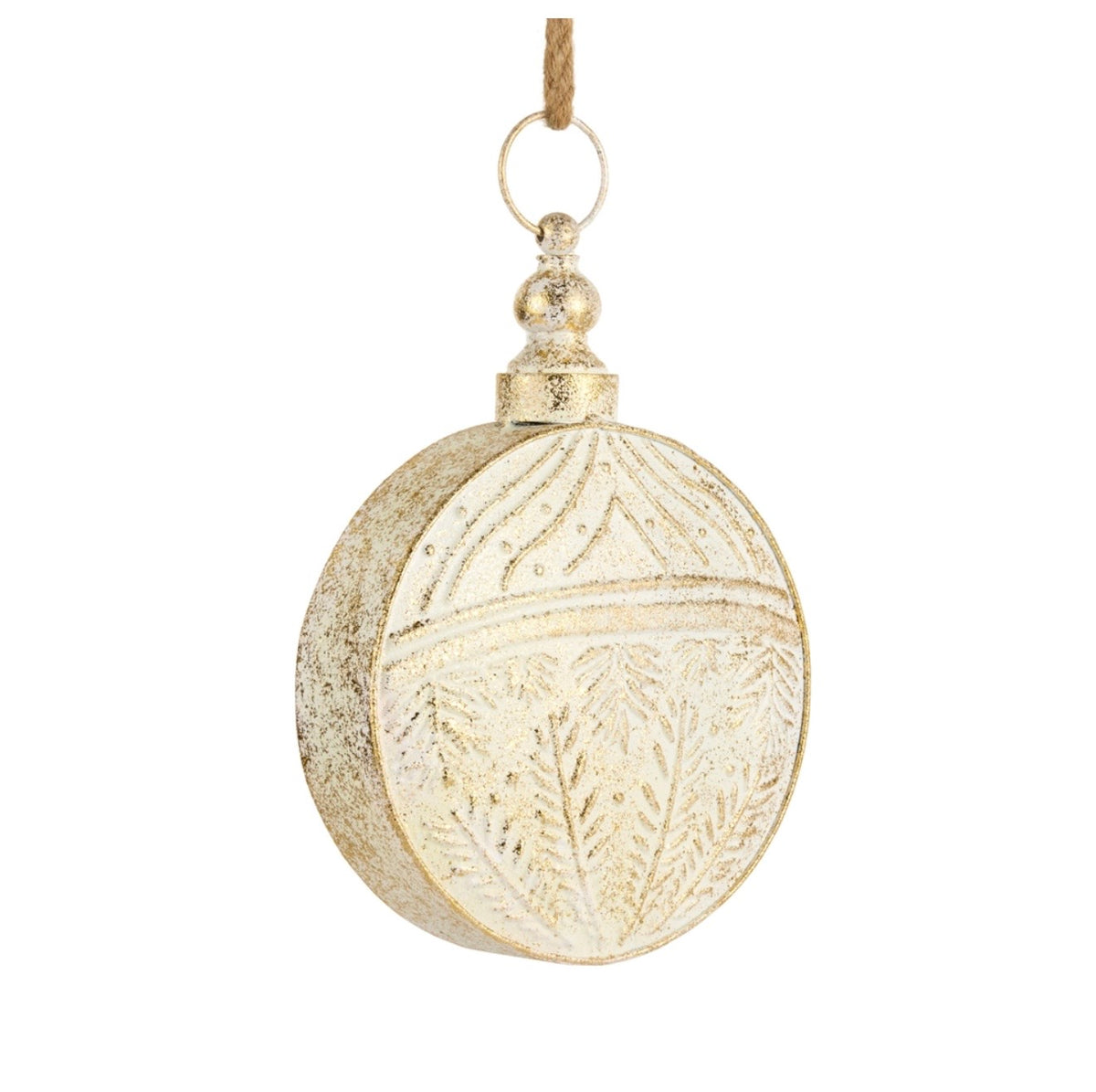 13"Gold Brush Ivory Bell