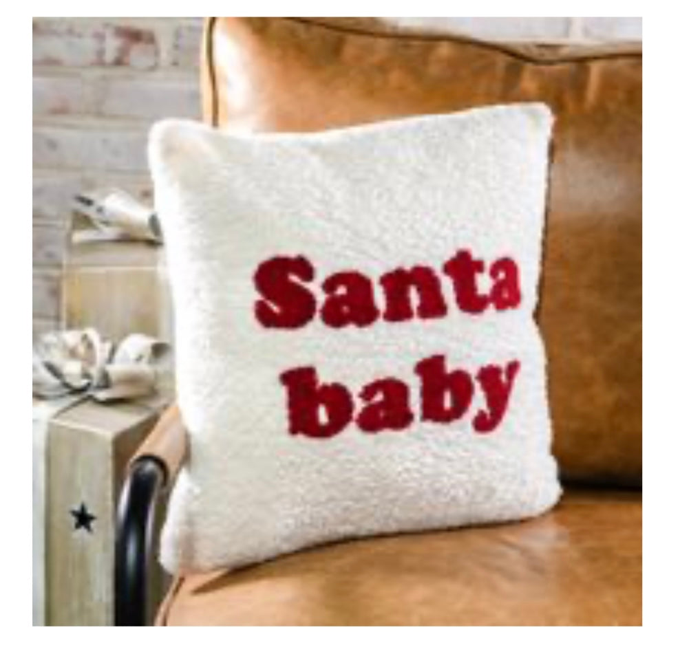 16X16 SANTA BABY PILLOW