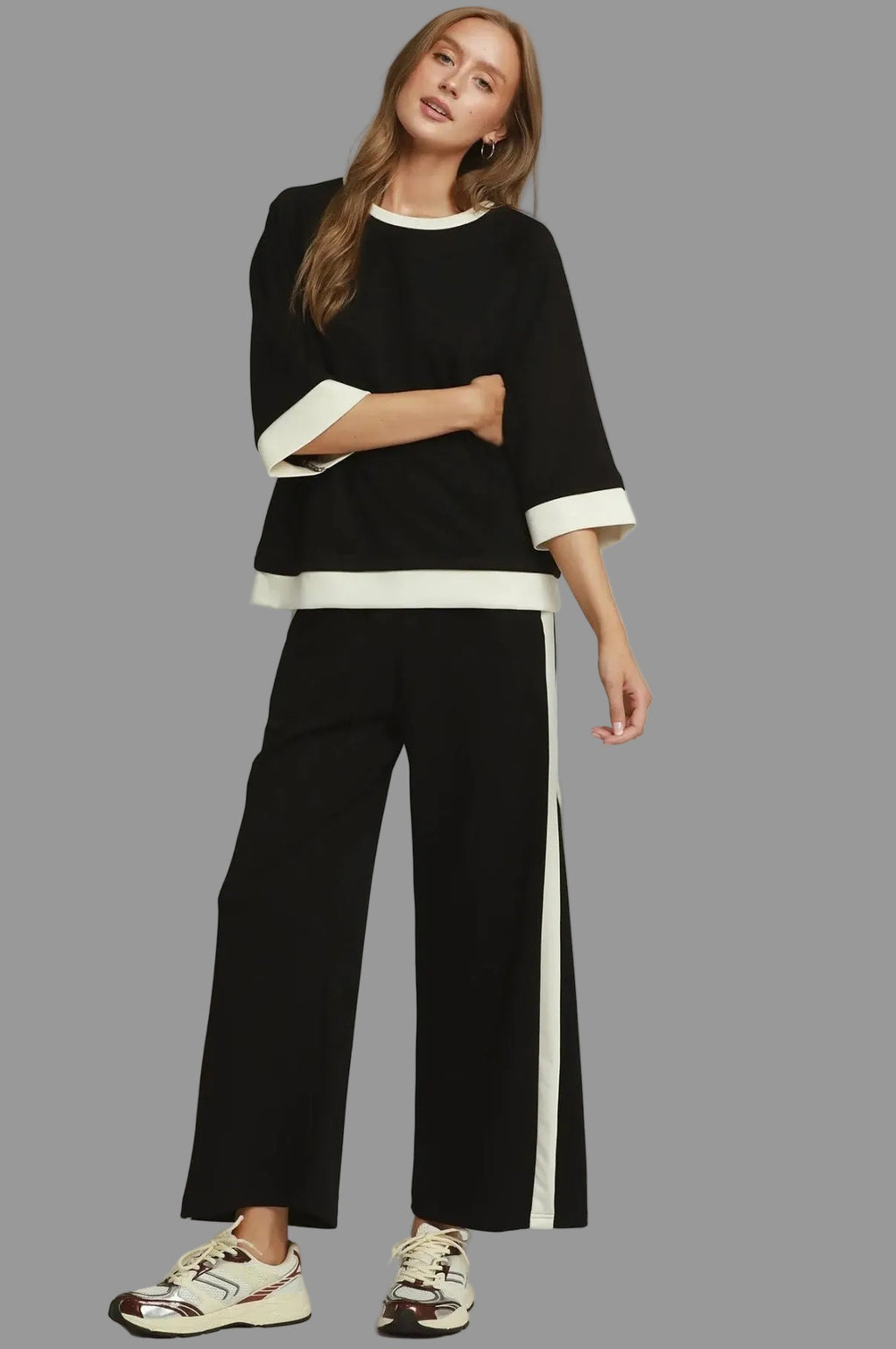 Luxe Knit Butter Soft Color Block Pant