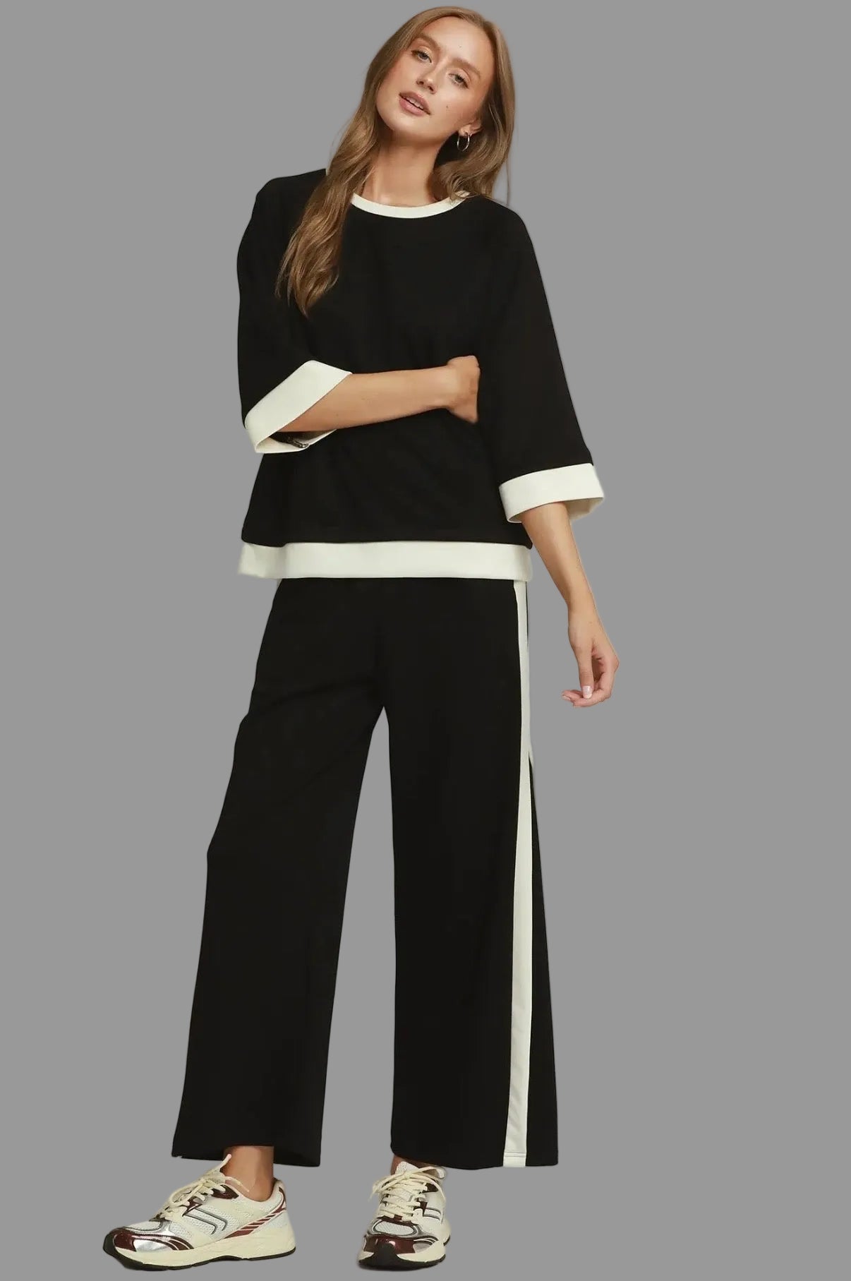 Luxe Knit Butter Soft Color Block Pant