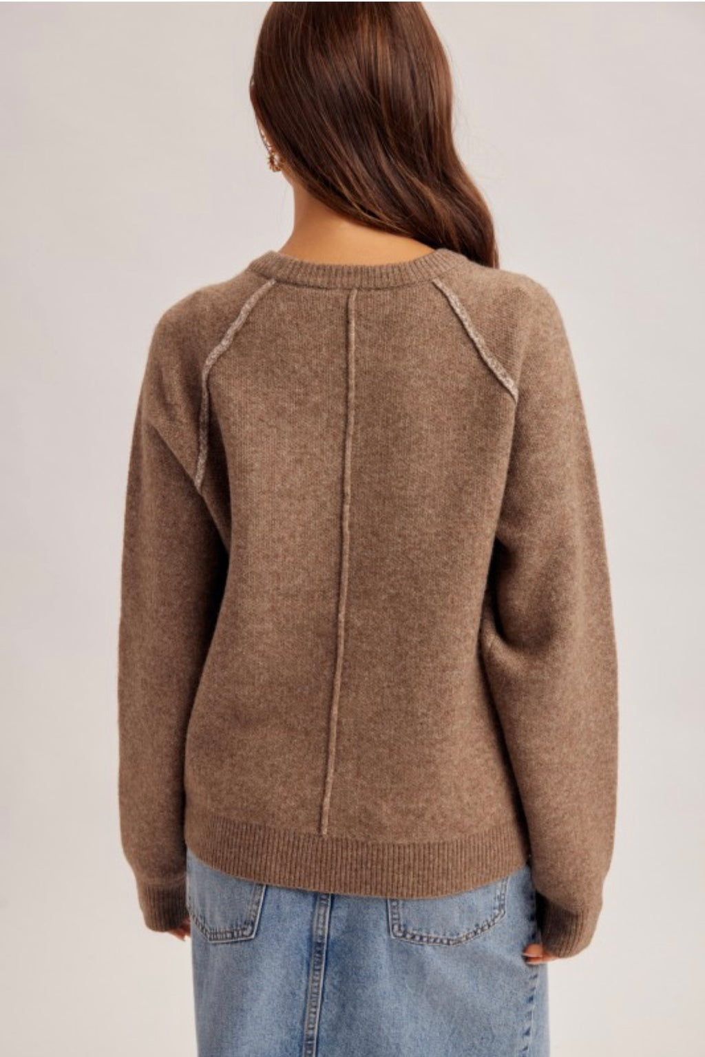 Soft Brushed Espresso Sweater