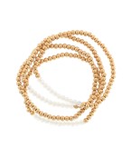 4 Strand CCB & Glass Bead Bracelet
