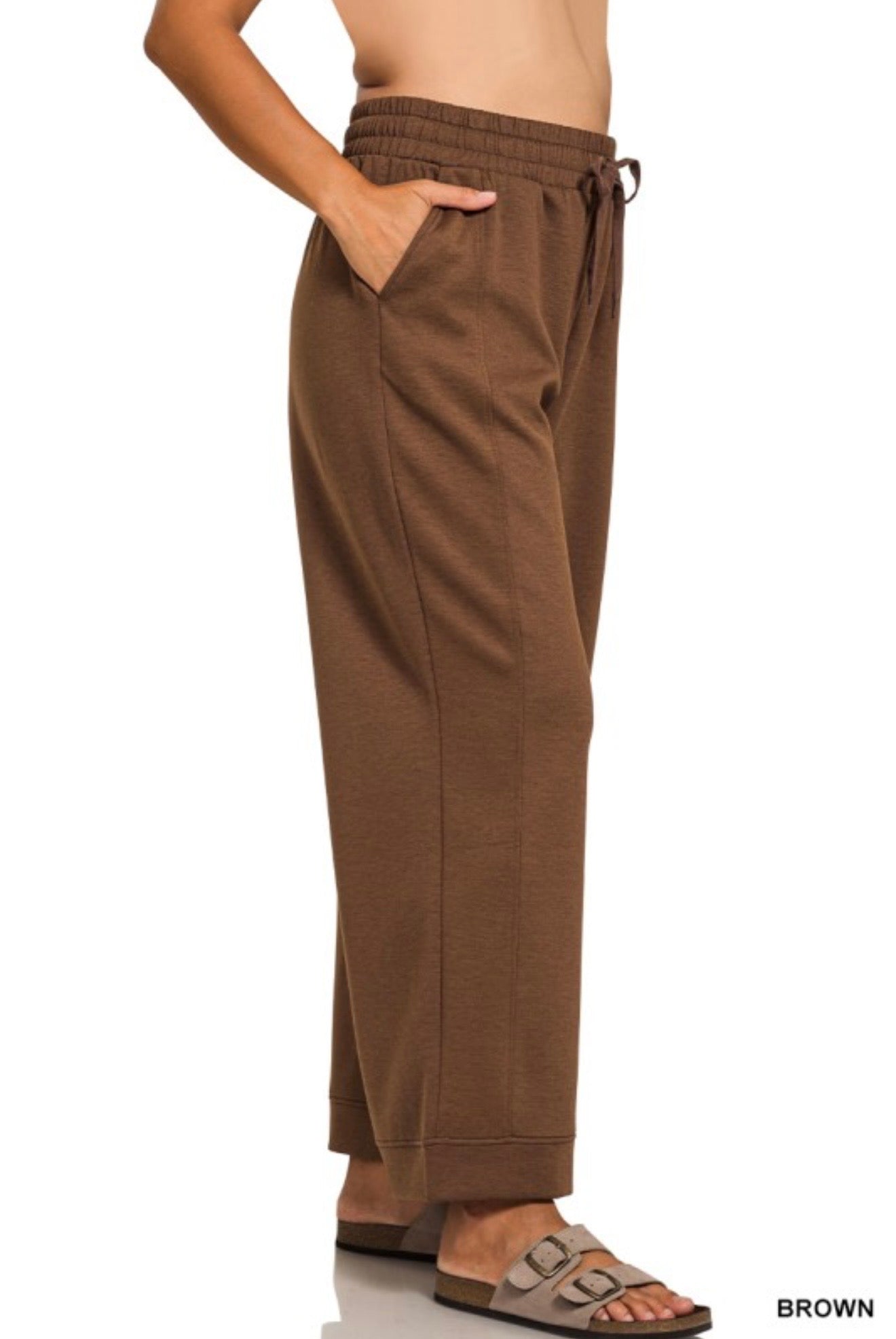 Curvy Scuba Drawstring Pants