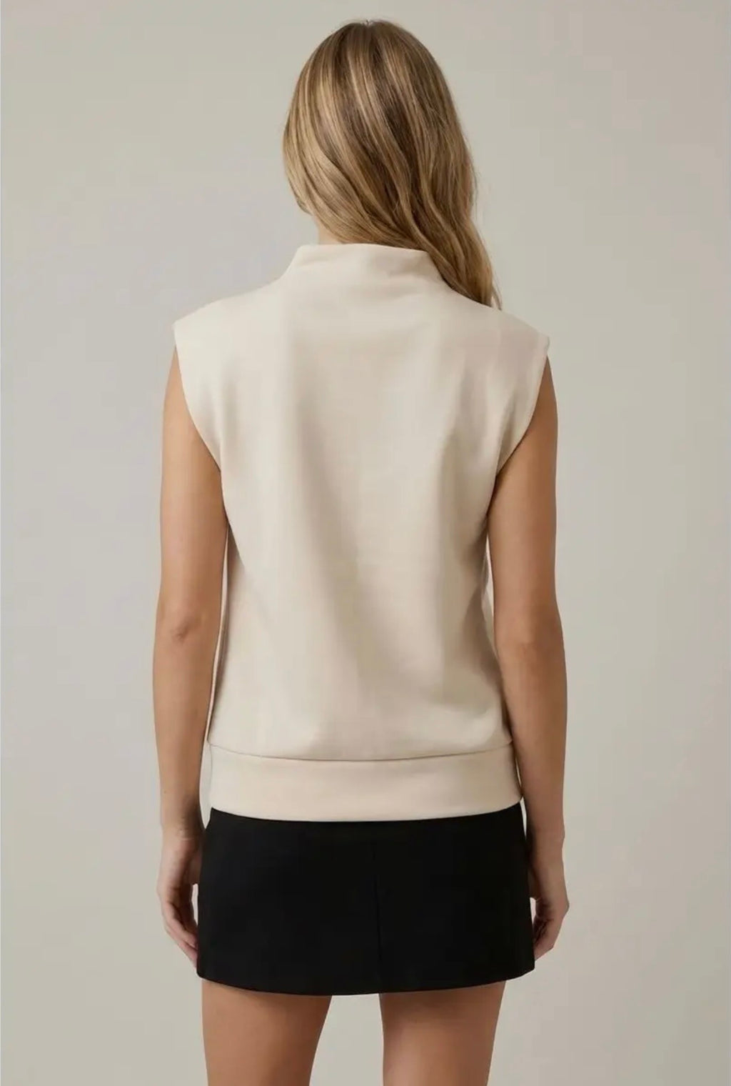 Butter Soft Brushed Modal Mock Neck Sleeveless Top