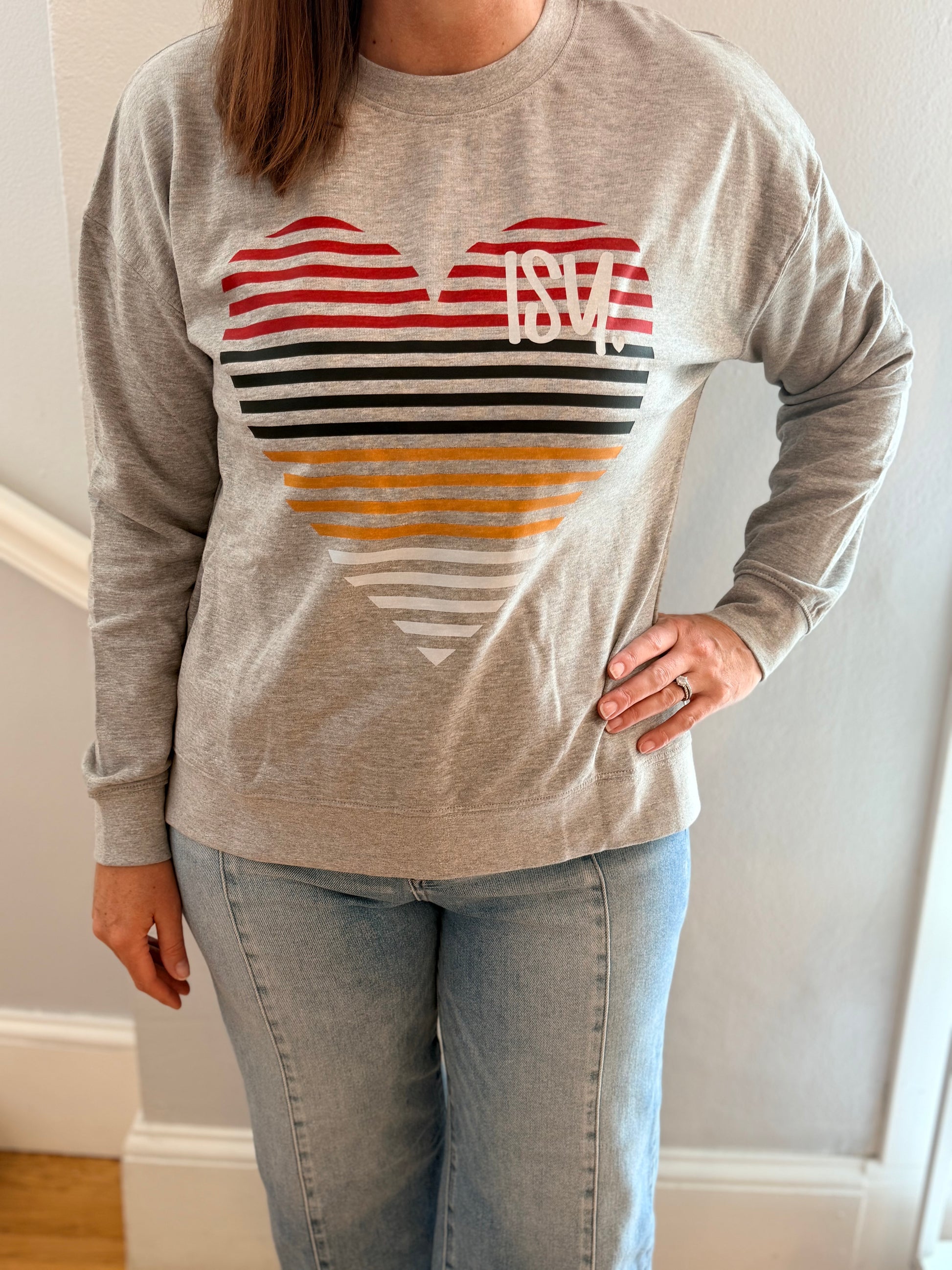 ISU Heart Side Zippers Sweatshirt