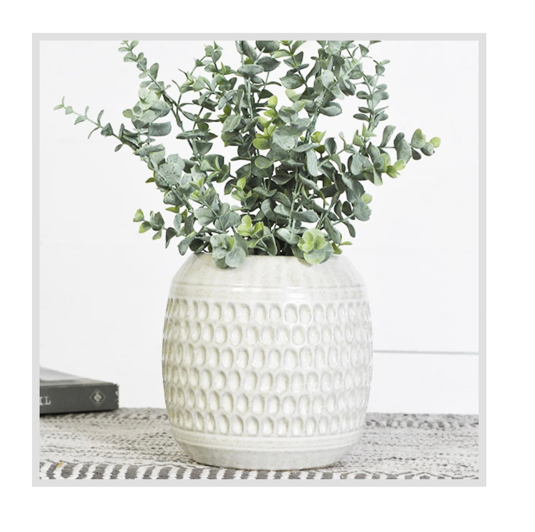 WIDE PATTERN PLANTER VASE