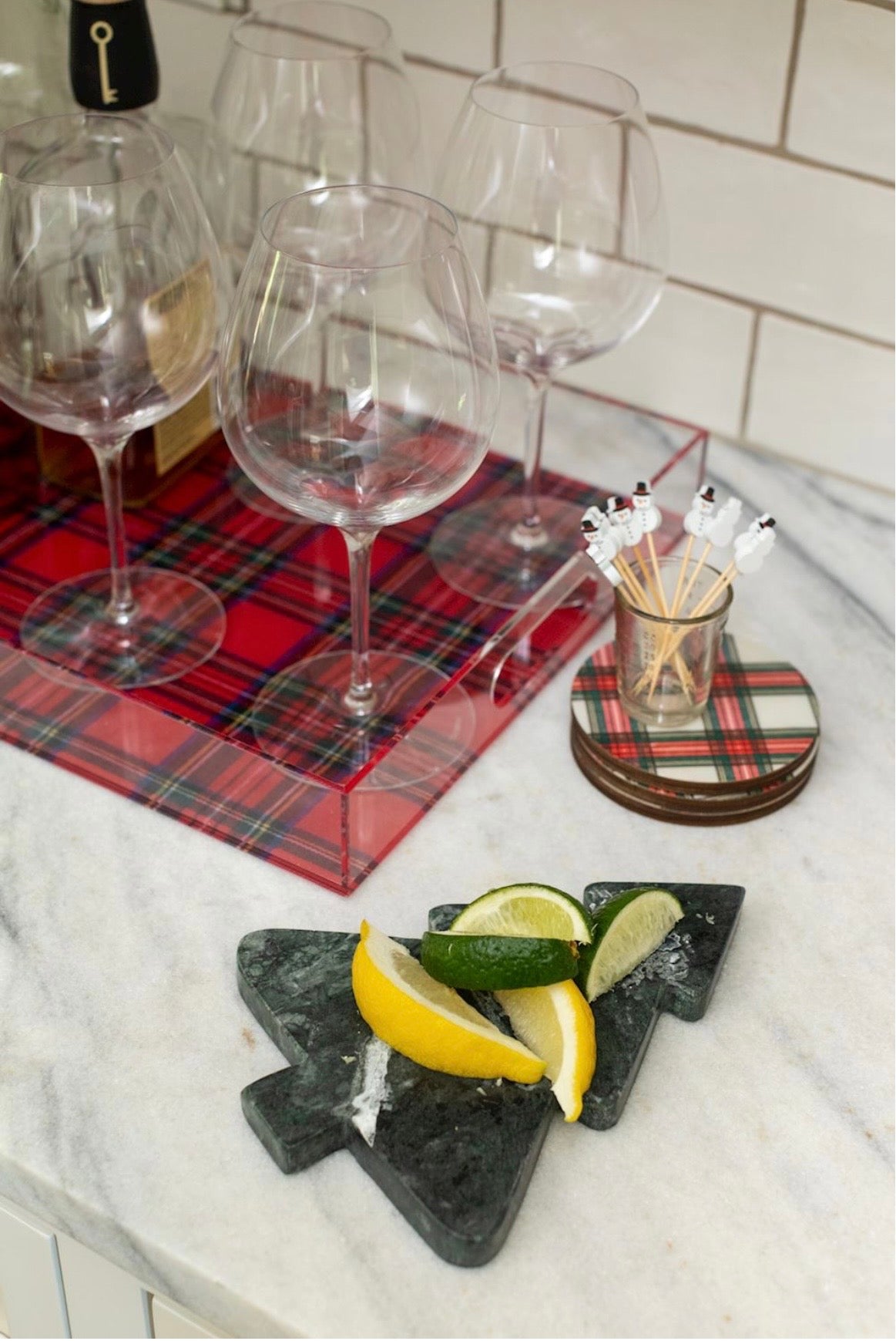 Christmas Mini Marble Cutting Boards