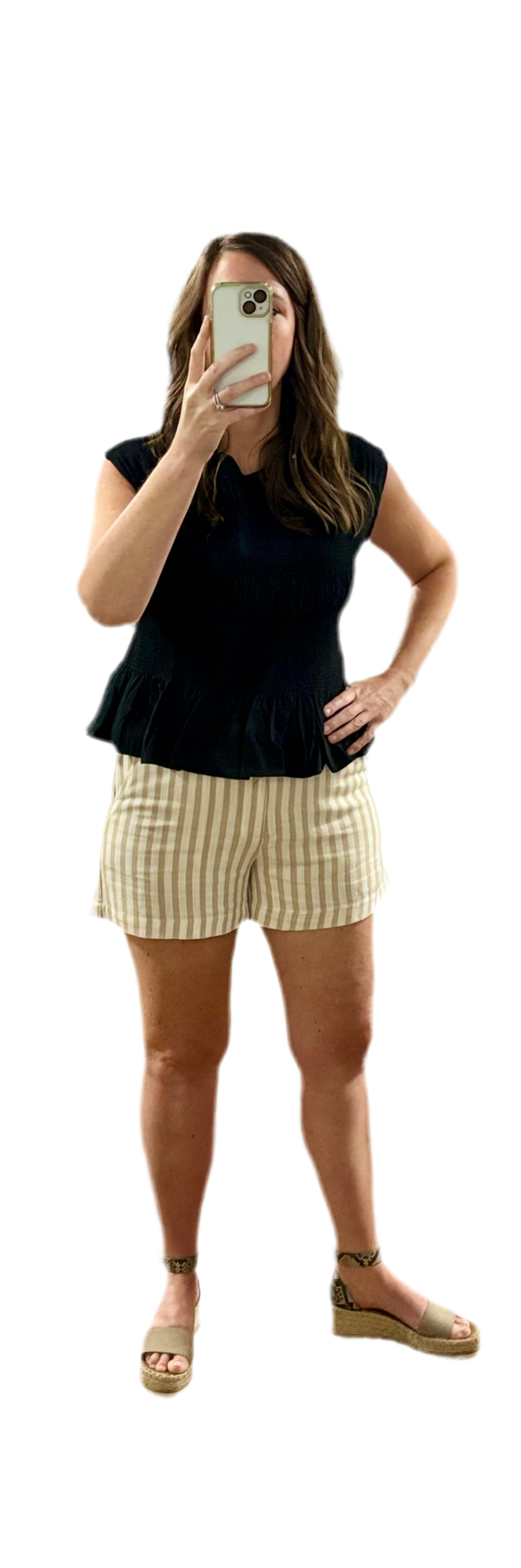 Sleeveless Peplum Top