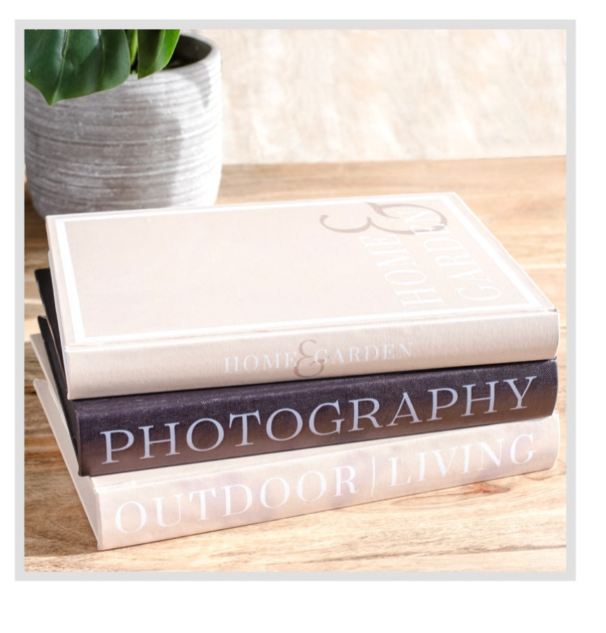 DECORATIVE STORAGE BOOKS
