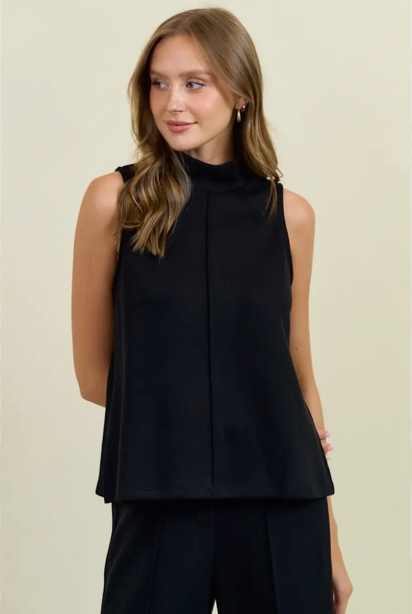 Butter Soft Brushed Modal Pintuck A-line Tank