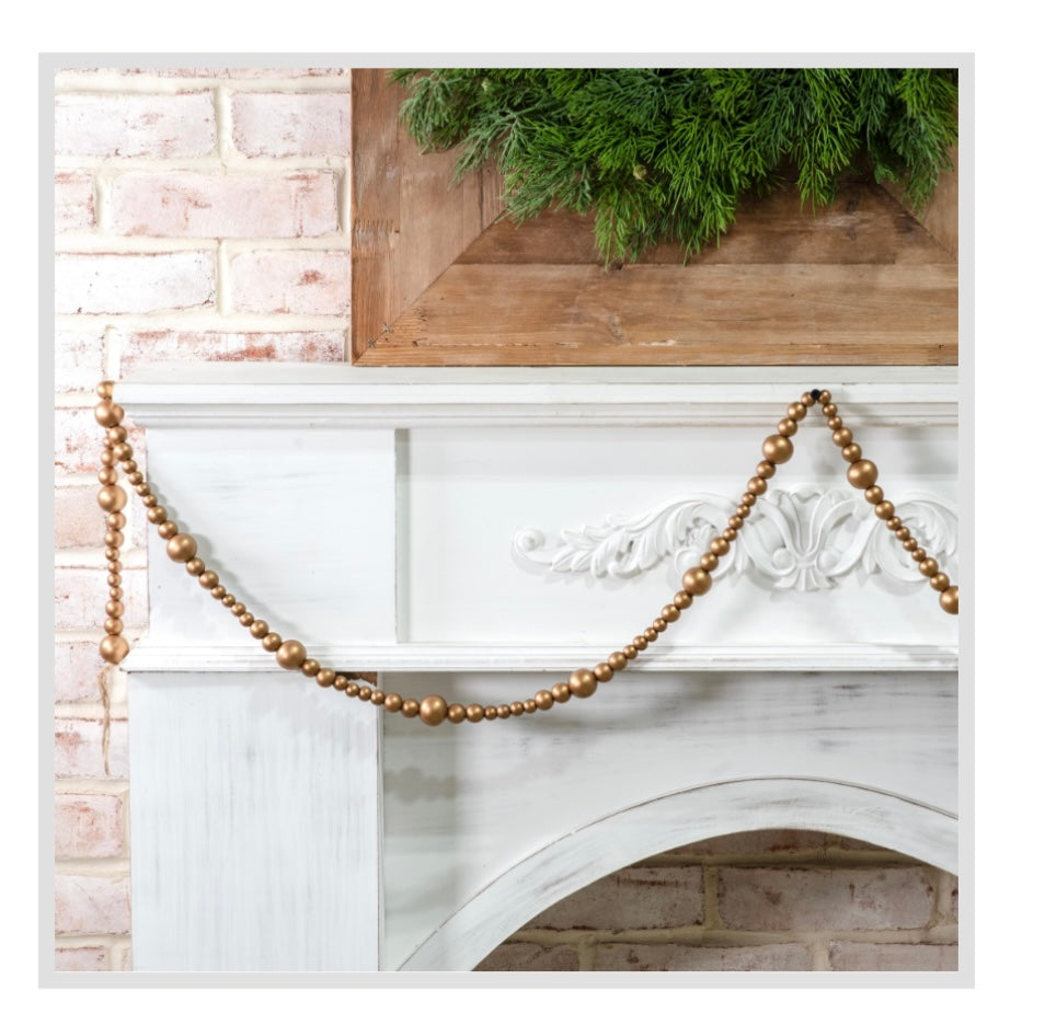 118" GOLD BEADS JUTE LOOPS