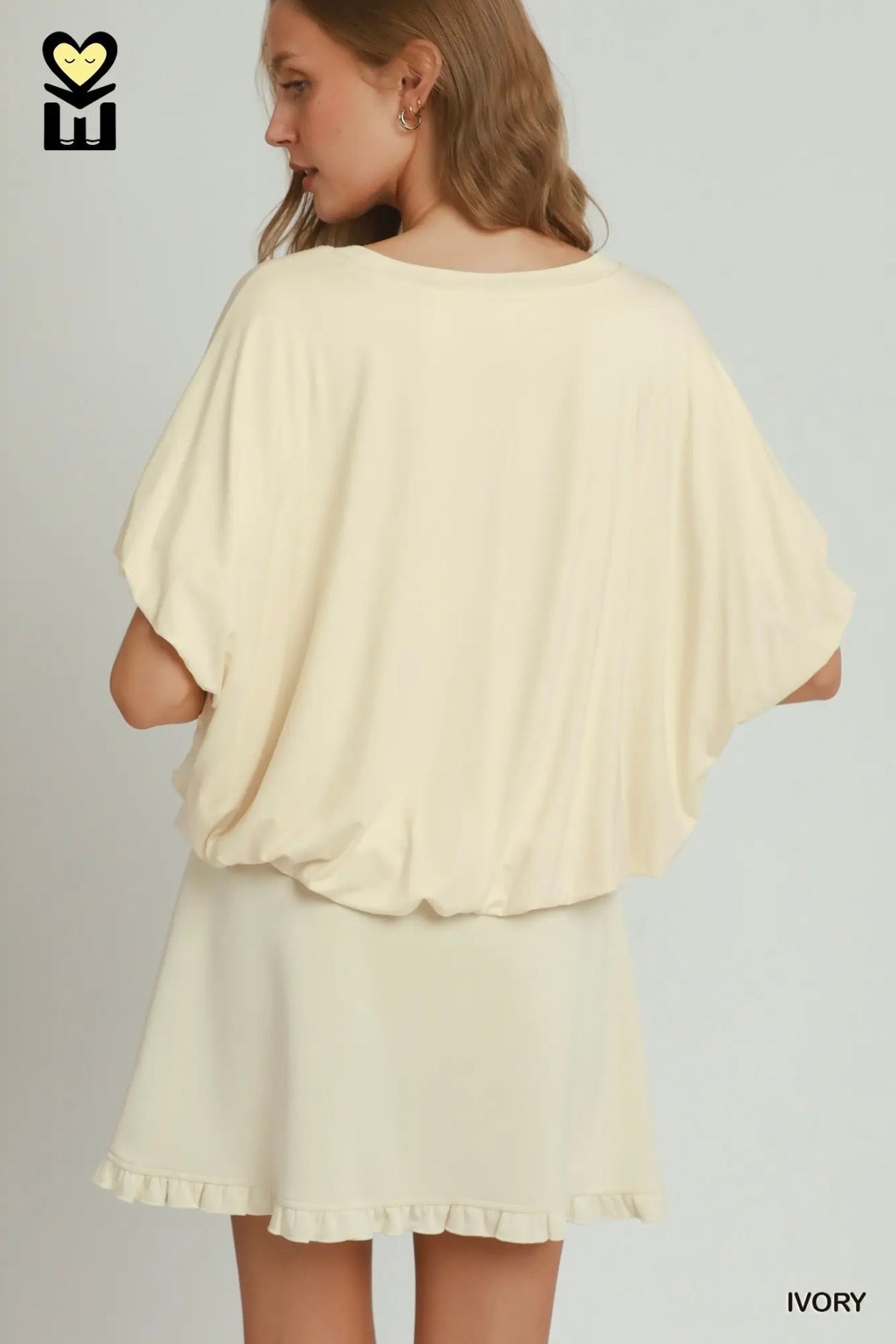 Bamboo Bubble Hem Top