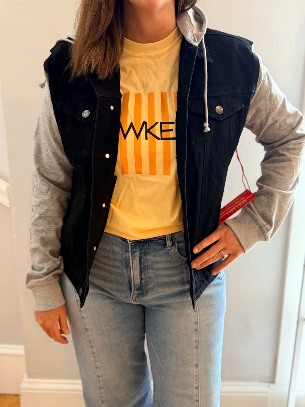 Iowa Game Day Varsity Denim Jacket