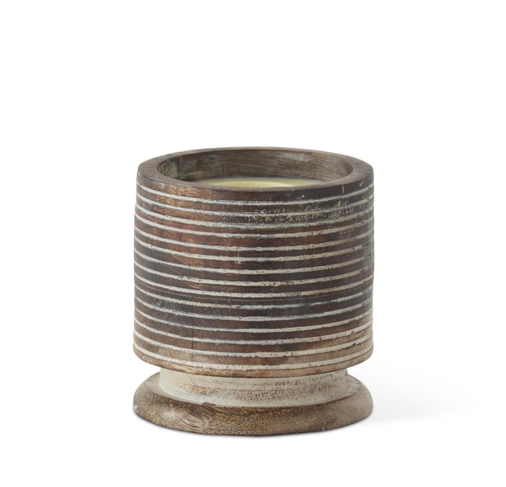 Whitewashed Wood 2-wick Candle