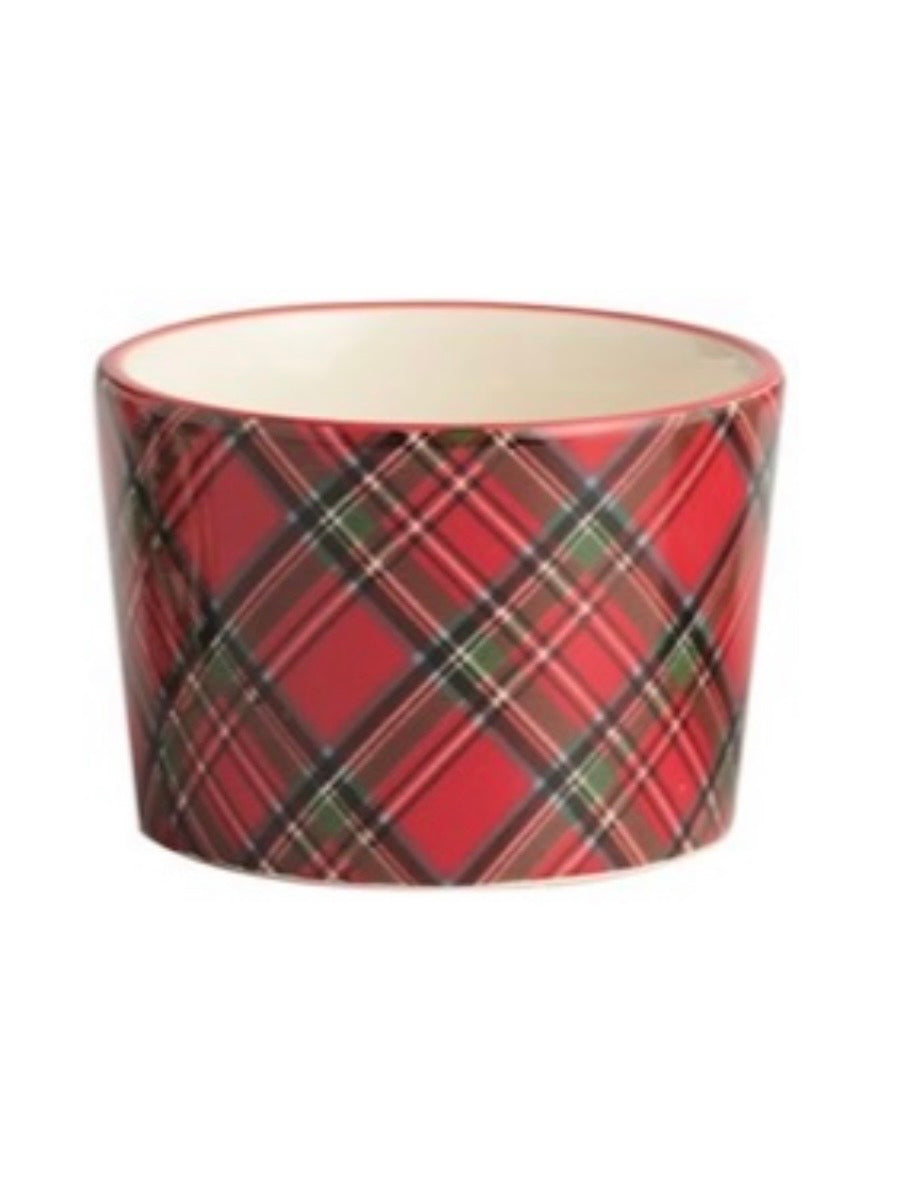 Tartan Plaid Christmas Tidbit Bowls