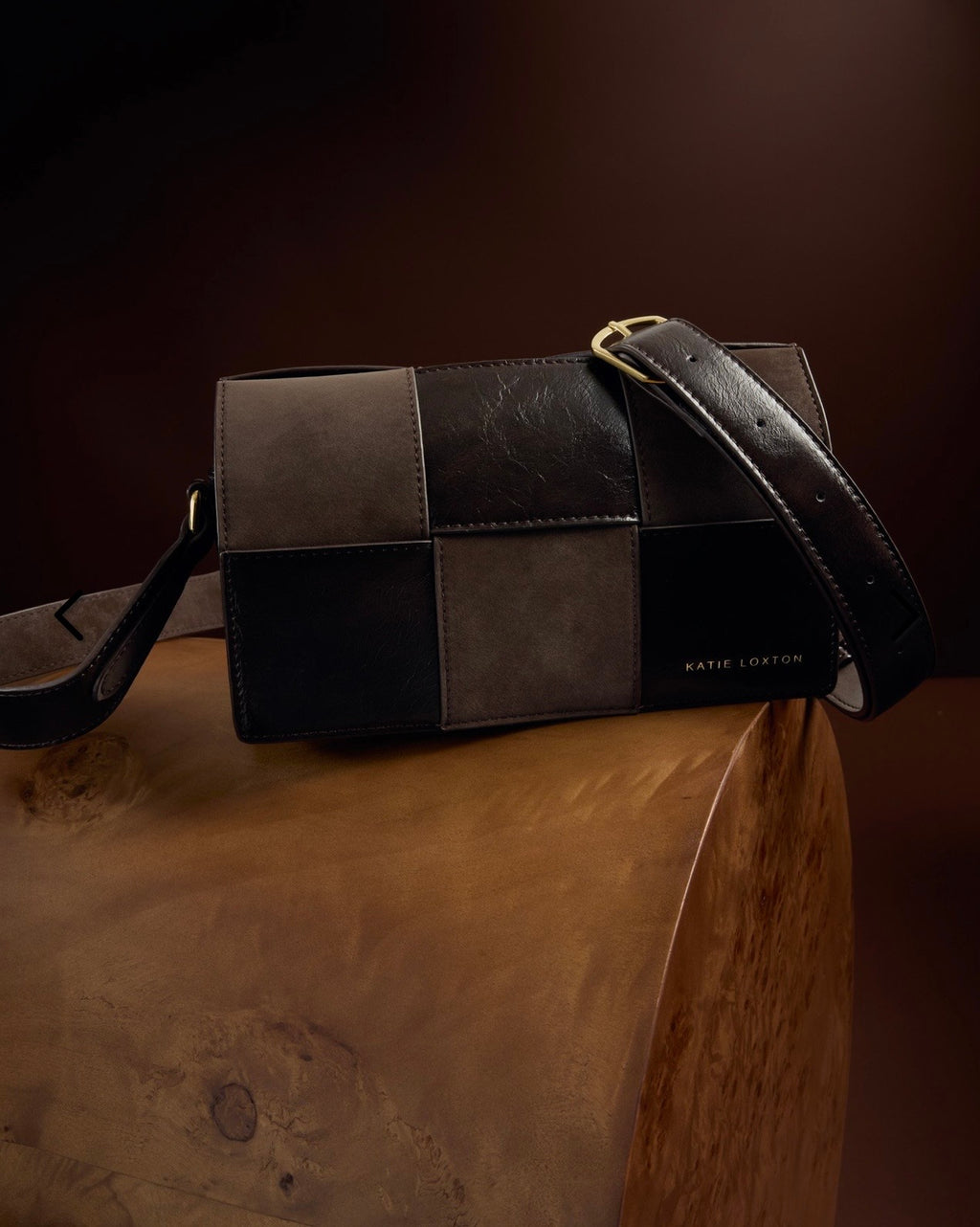 Taya Suedette Crossbody Bag in Bitter Chocolate