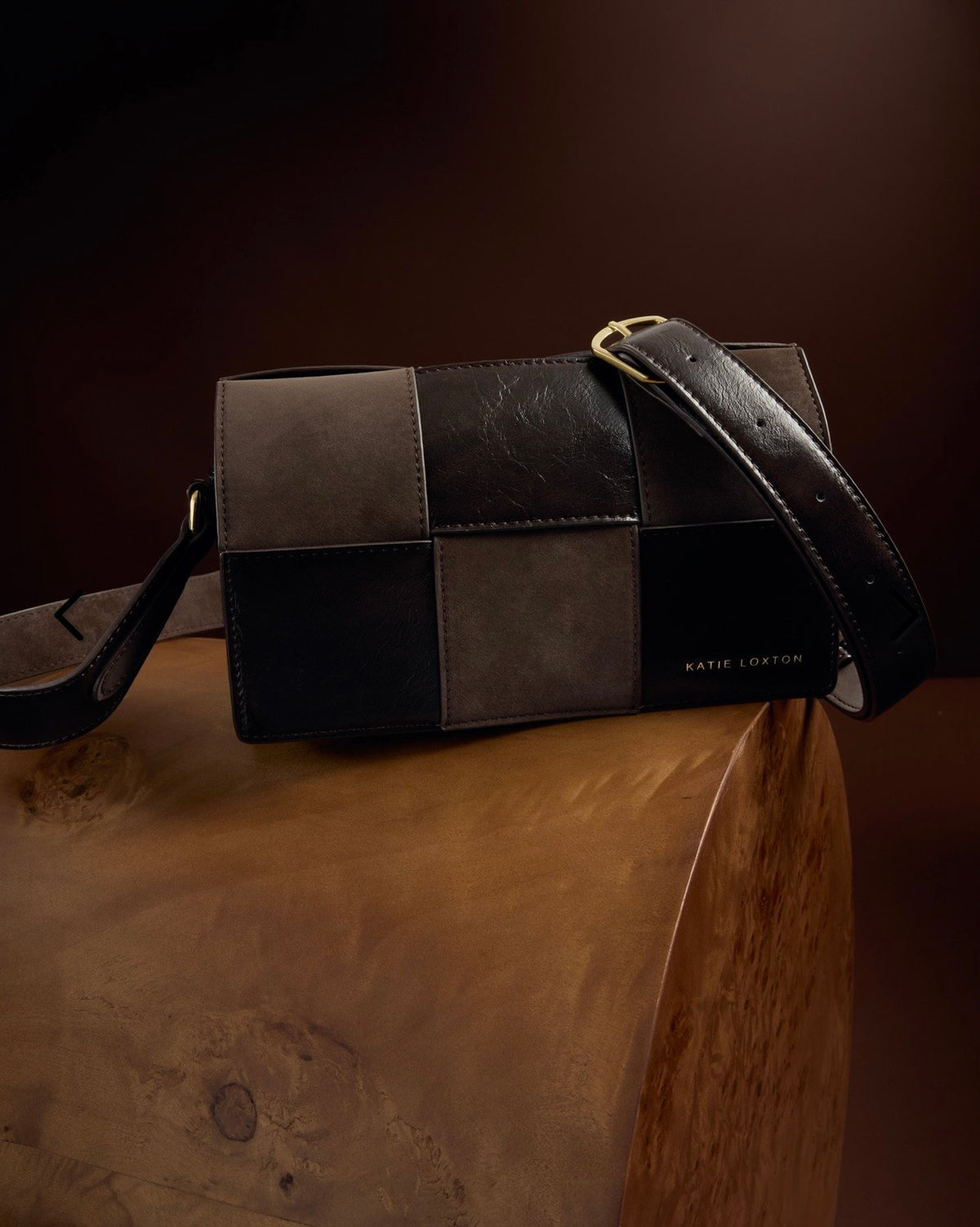 Taya Suedette Crossbody Bag in Bitter Chocolate