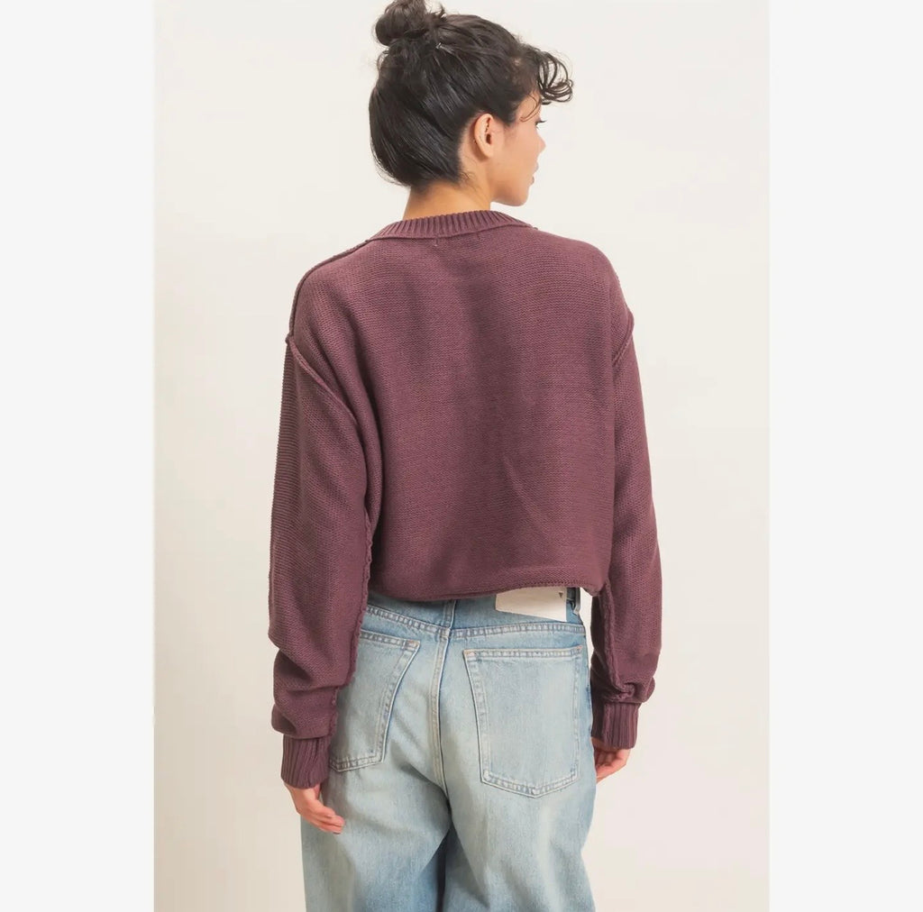 Oversized Sweater with Seam Detail