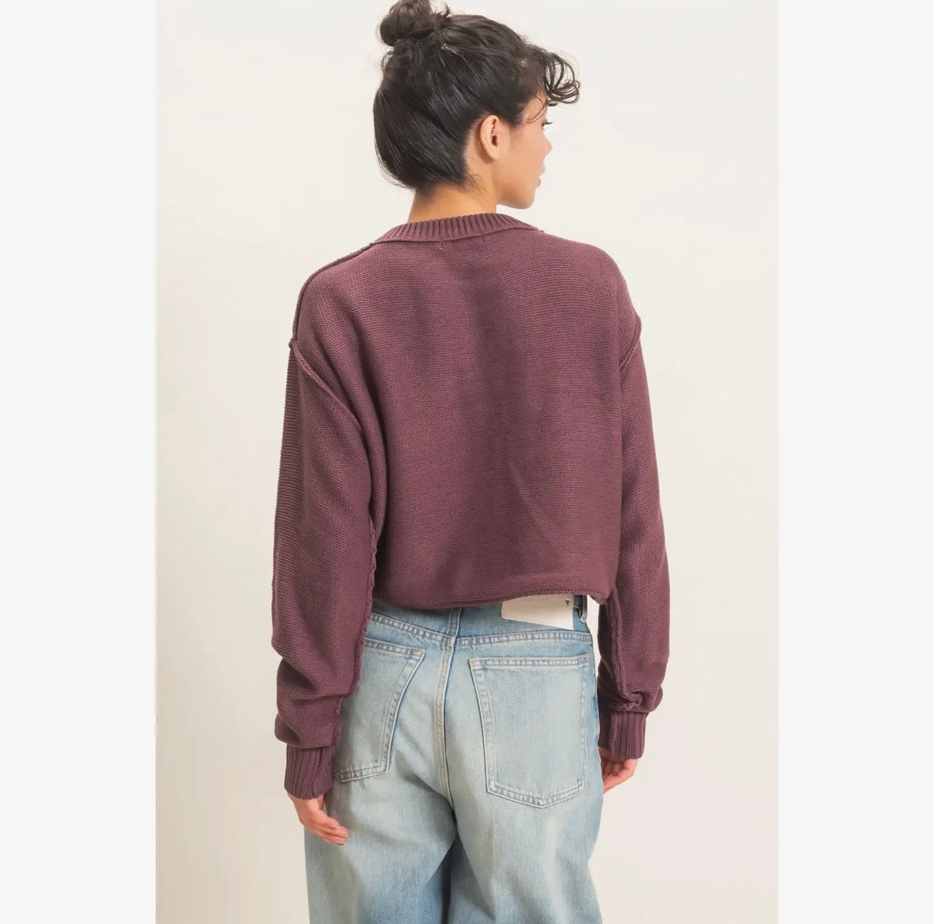 Oversized Sweater with Seam Detail