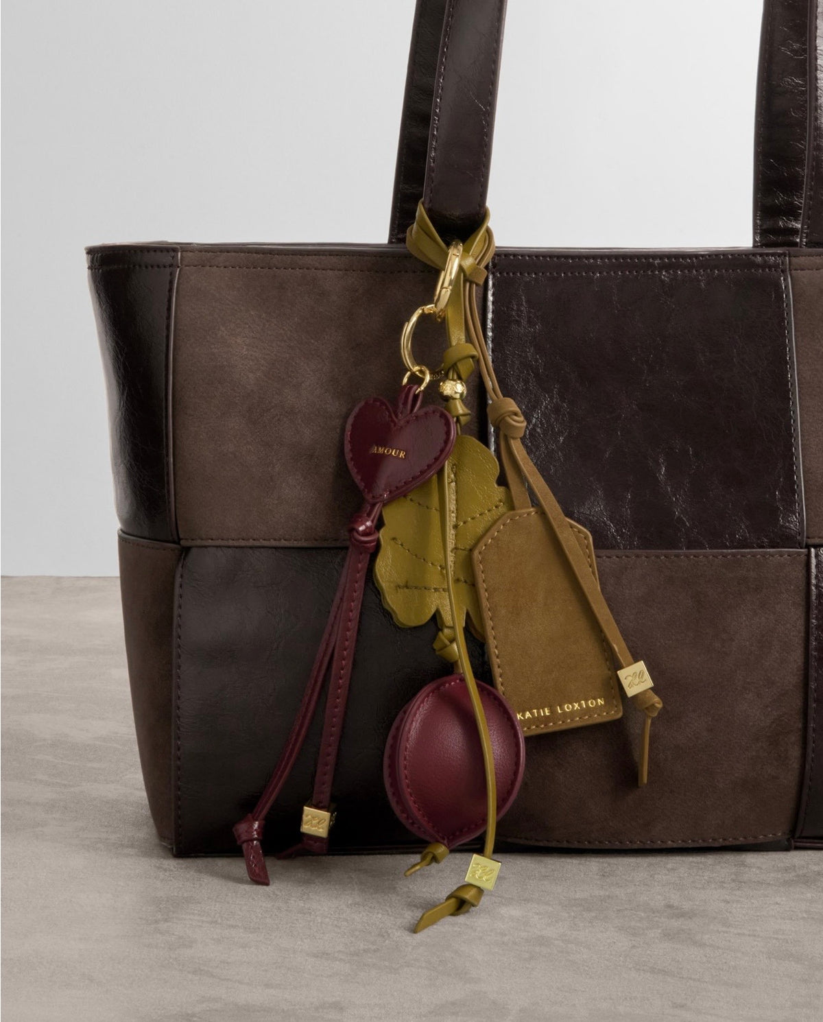 Taya Hand Woven Suedette Tote Bag in Bitter Chocolate
