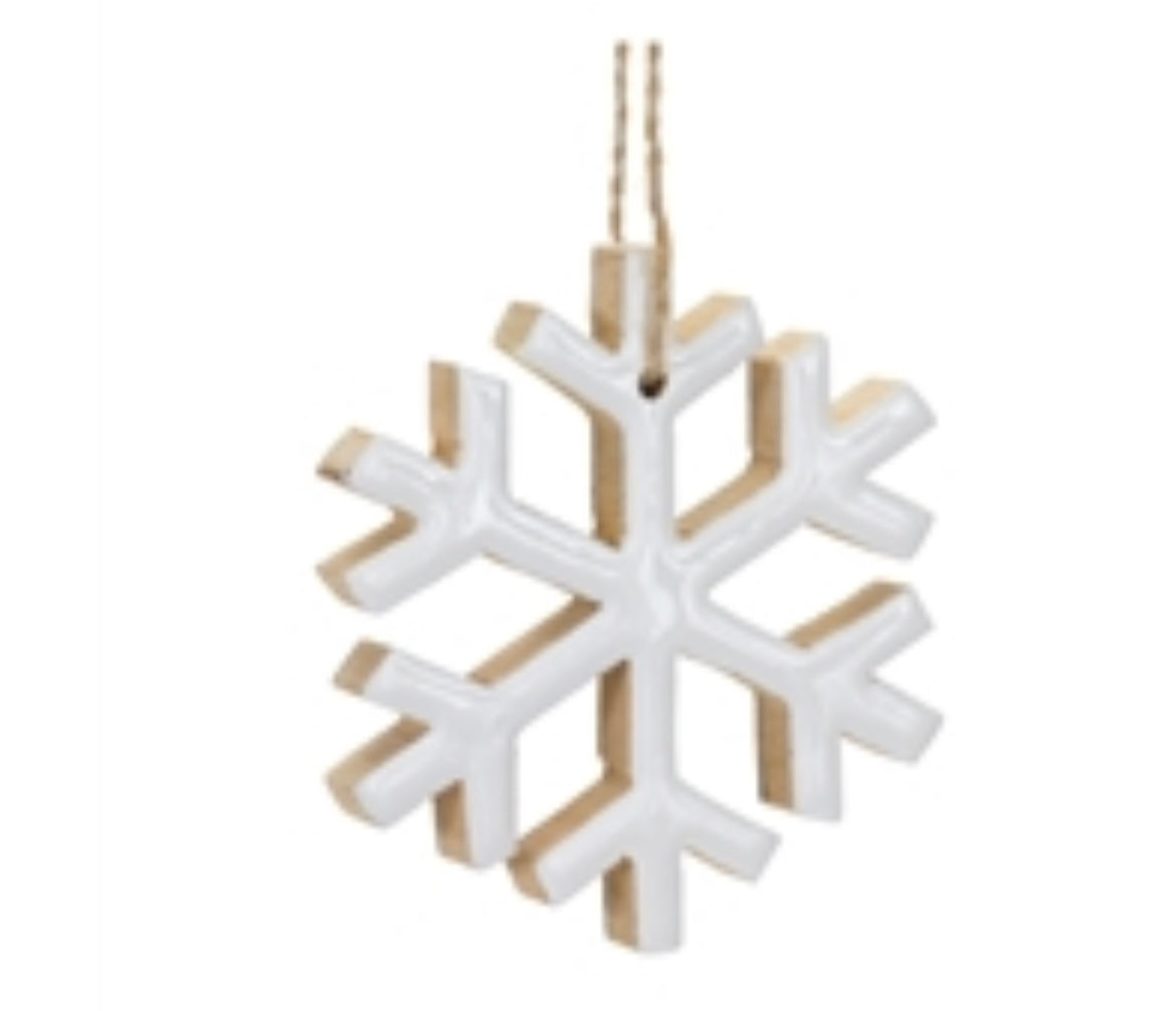 White Snowflake Ornament