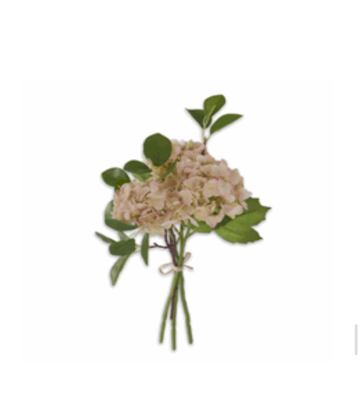 12" Light Pink Real Touch Hydrangea Bundle