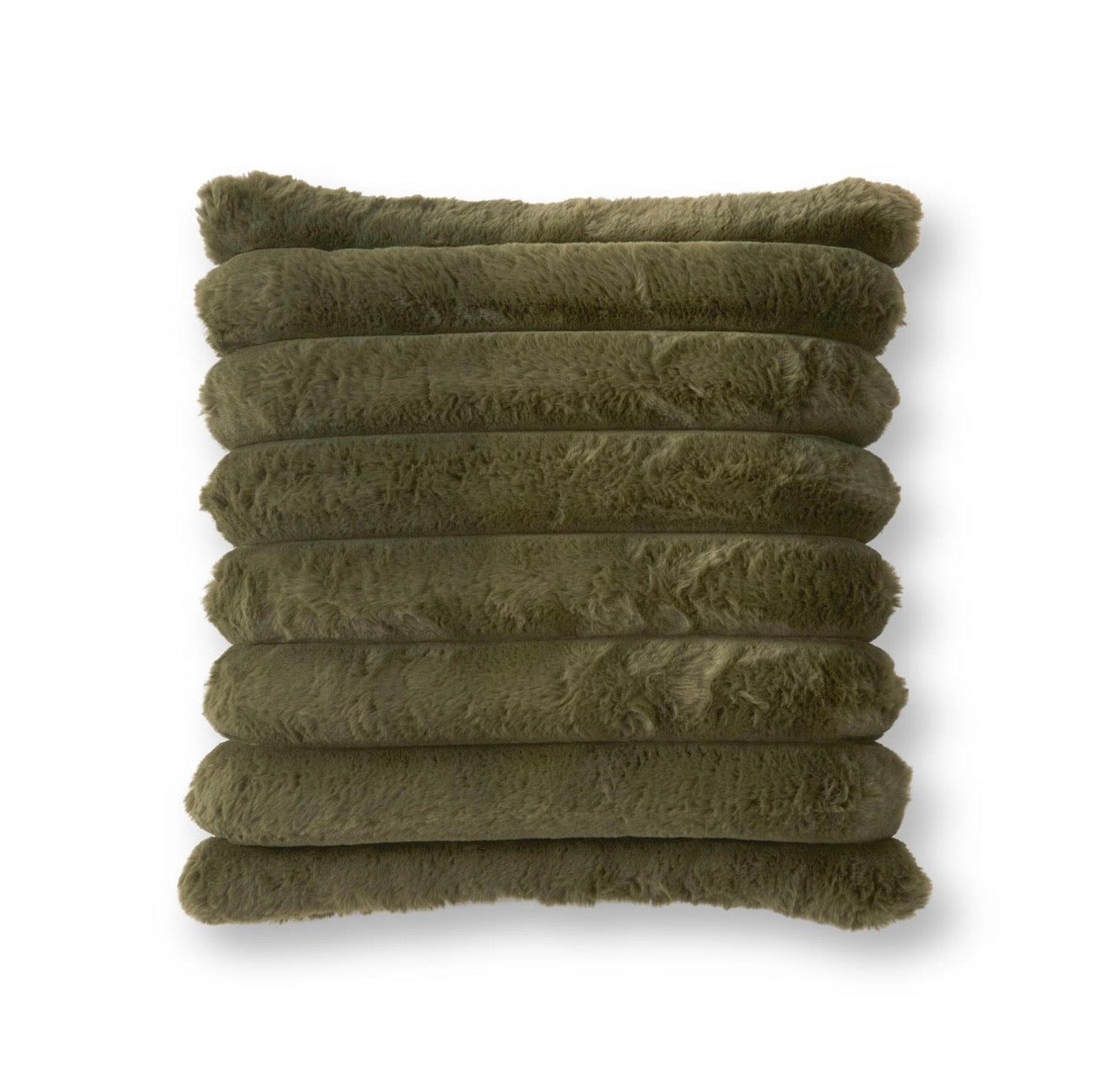 18" Square Vegan Fur Decorative Pillow